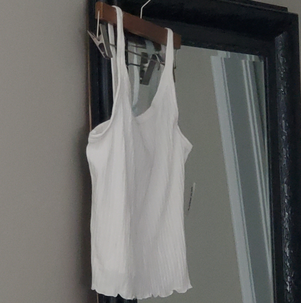 White Sleeveless Top